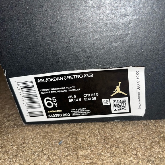 Air Jordan 6 Retro GG 'Citron Tint' - Picture 5 of 7